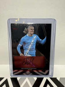 Topps Premier League 2026: Erling Haaland Manchester City Black Edge Auto 5/5 for sale on Ebay