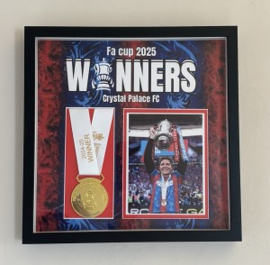 OLIVER GLASNER SIGNED CRYSTAL PALACE FA CUP WINNERS MEDAL FRAME COA GUARANTEE for sale on Ebay