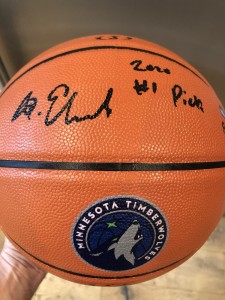 Anthony Edwards Auto Spalding Replica T’wolves Logo “2020 #1 Pick”  8/100 Rare! for sale on Ebay