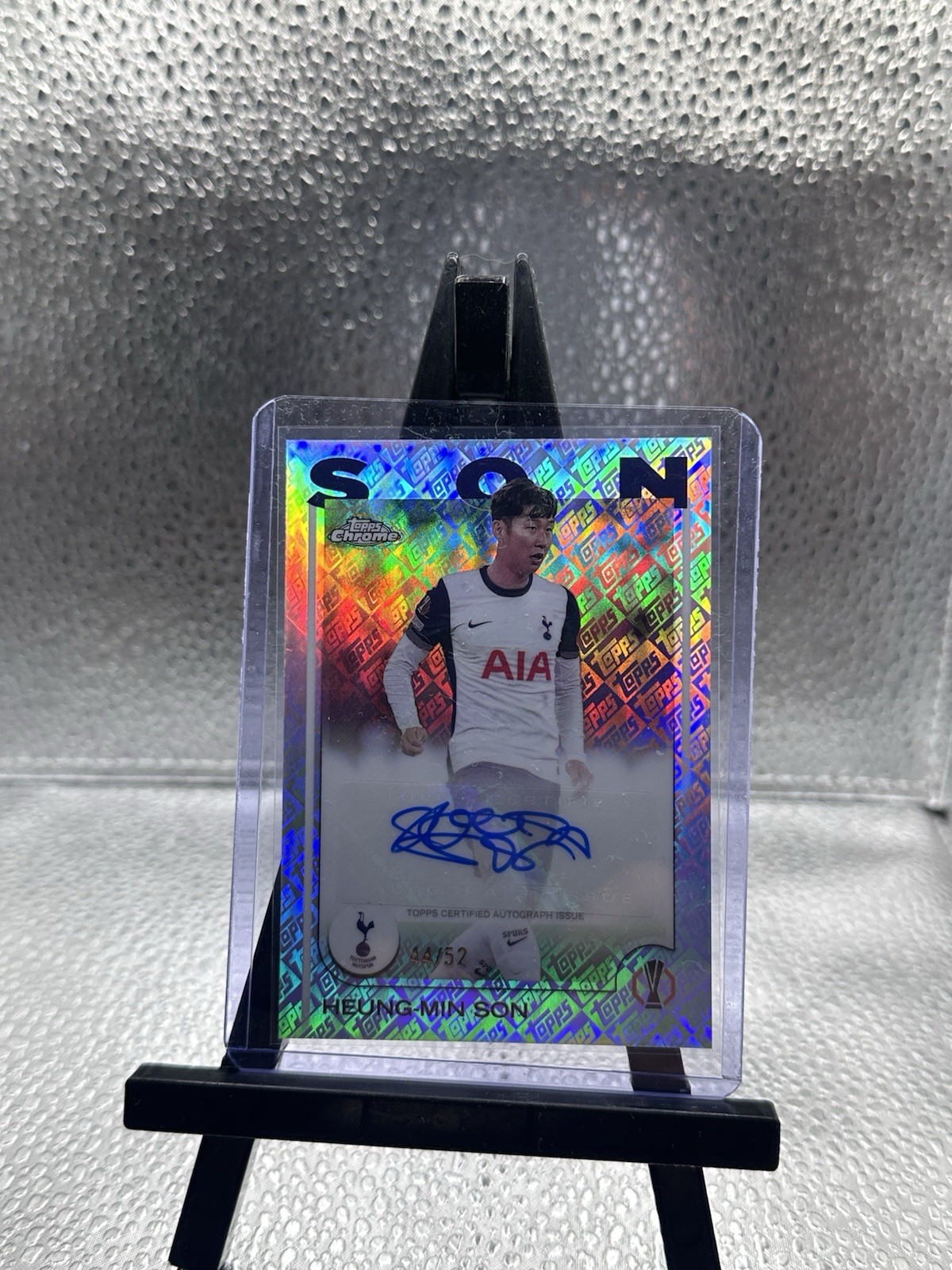 Topps Chrome UCC RARE Topps Auto /52 Heung Min Son Tottenham Hotspur 2024/25 for sale on Ebay
