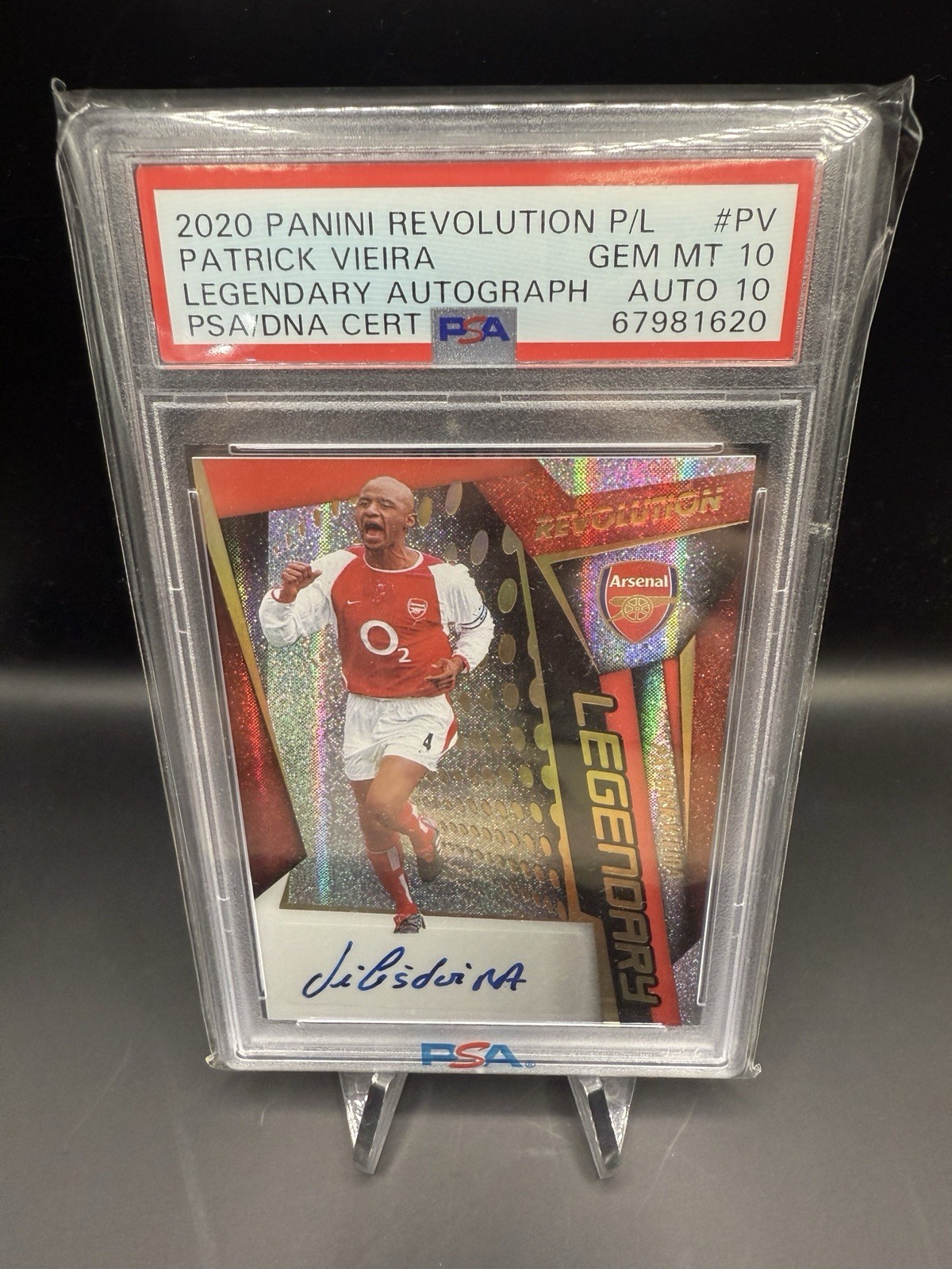 2020-21 Panini Revolution - Legendary Autographs Patrick Vieira Arsenal PSA 10 for sale on Ebay