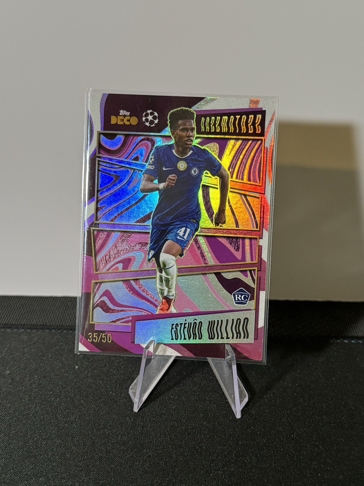 Estevao William  Razzmatazz RC 35/50 Topps Deco 2025/26 Chelsea Rookie for sale on Ebay