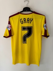 Burnley #7 GRAY match worn? football shirt jersey trikot maglia camiseta 2015 for sale on Ebay