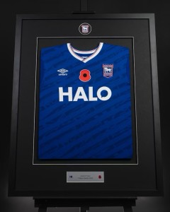LIMITED EDITION POPPY FRAME | IPSWICH TOWN FOOTBALL CLUB FRAMED SHIRT for sale on Ebay