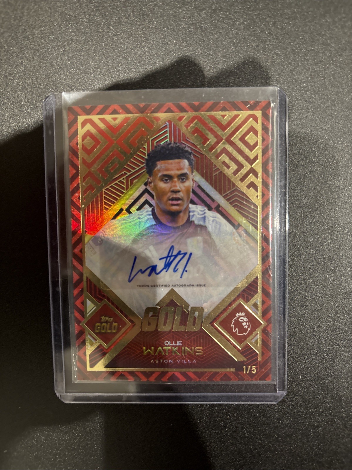 Topps Premier League Gold Ollie Watkins Autograph  1/5  England Aston Villa for sale on Ebay