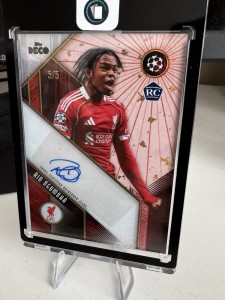 2025-2026 Topps Deco Rio Ngumoha /5 Autograph Rookie RC Liverpool FC for sale on Ebay