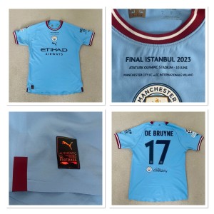 Manchester city puma player issue Match Issue Home Football Shirt UCL FINAL 2023 for sale on Ebay