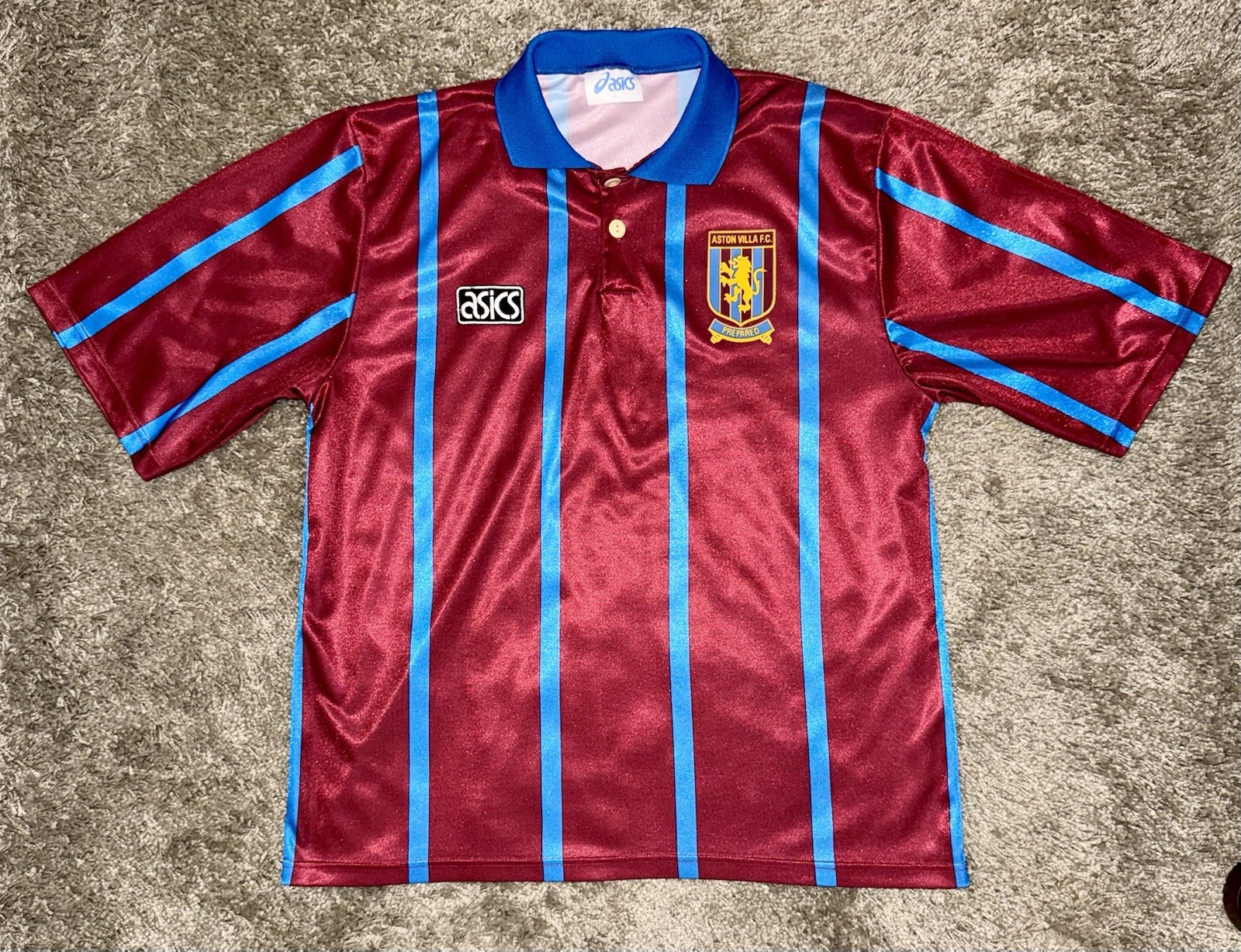 Aston Villa 93-95 ASICS Home Shirt Size Large for sale on Ebay