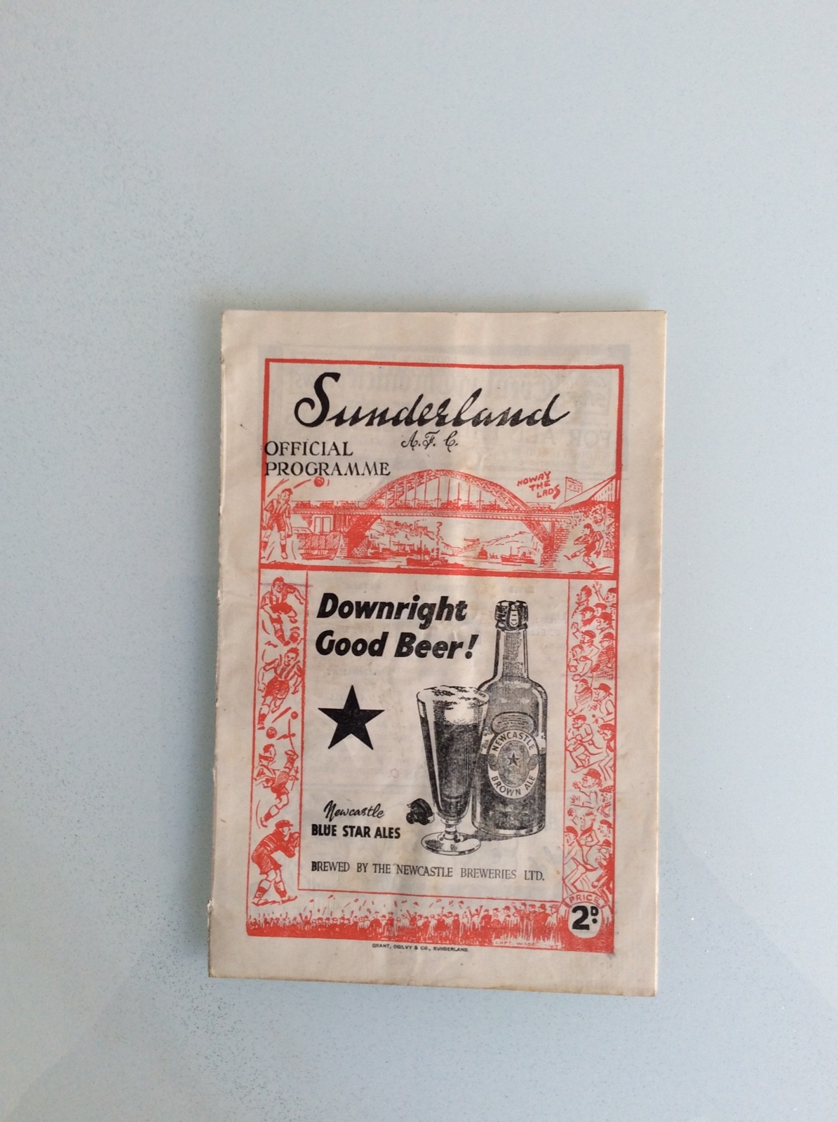 SUNDERLAND V EVERTON 25.12.1947 FOOTBALL LEAGUE  GAME for sale on Ebay