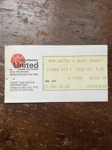 April 28th 1979 Manchester United v Derby County Division One Match Ticket. for sale on Ebay