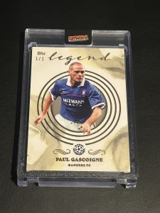 1/1 Paul Gascoigne Rangers Topps Pearl Gold Legend Card for sale on Ebay