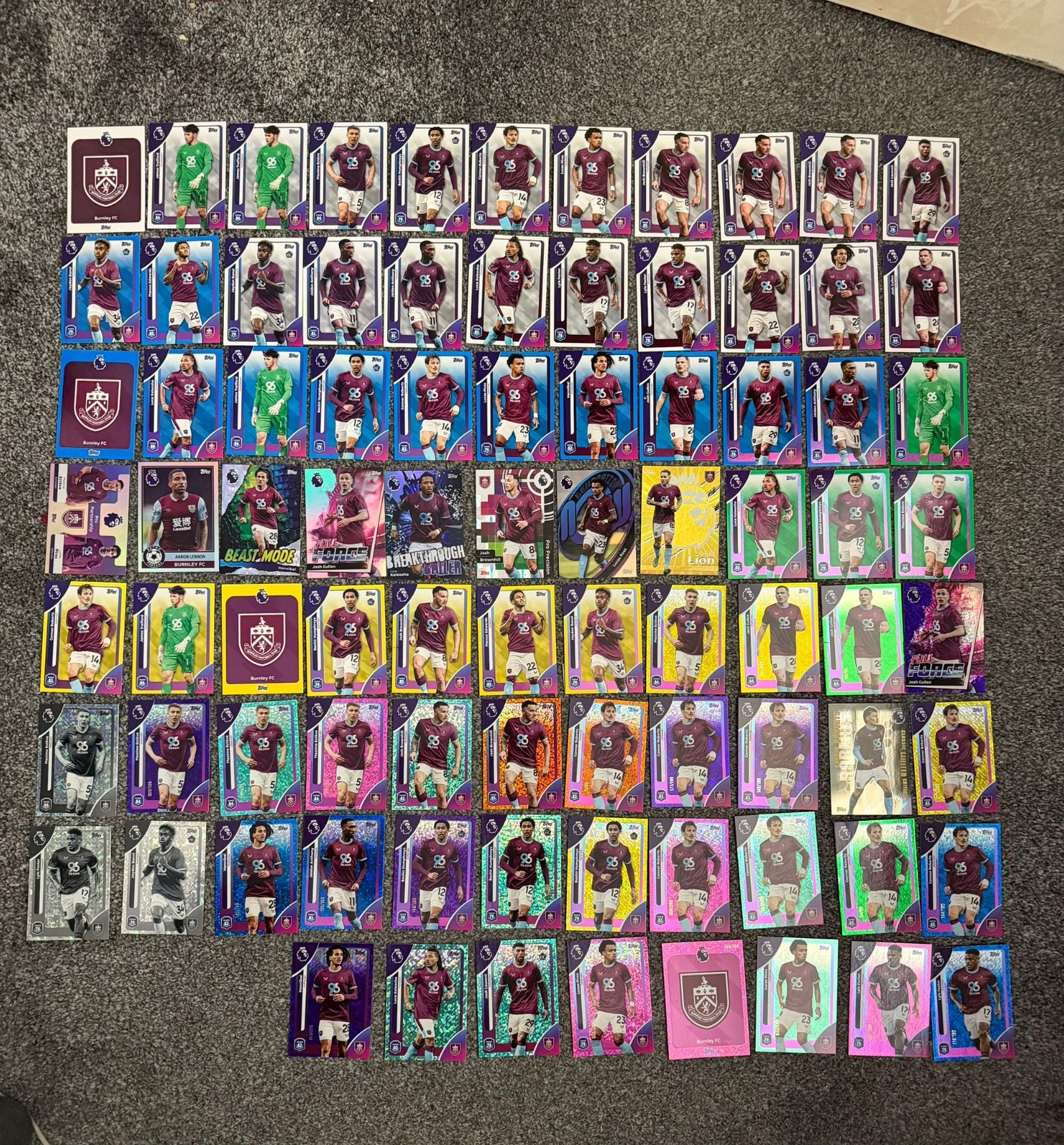 Topps Premier League 2025/26 Burnley FC Bundle Job Lot Rare for sale on Ebay