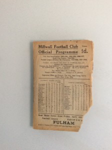 MILLWALL V LEICESTER CITY 15.04.1946 LEAGUE SOUTH GAME for sale on Ebay