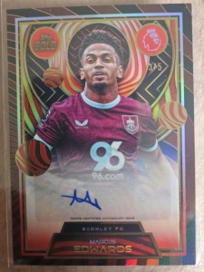 Topps Gold 2025/26 /5 Auto Marcus Edwards Burnley for sale on Ebay