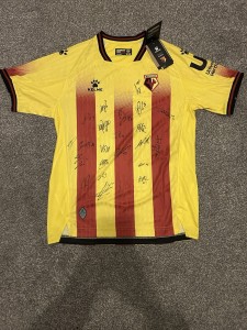 Watford  Signed 25/26 Home Shirt With 21 Players Including Sissoko  for sale on Ebay