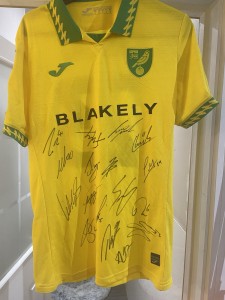 Signed Norwich City FC Shirt Large for sale on Ebay
