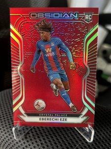 Panini Obsidian Soccer 20/21 Eberechi Eze Crystal Palace Rookie Card 16/28 RAW for sale on Ebay