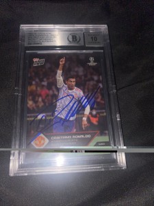 Cristiano Ronaldo Manchester United On Card Auto, Beckett Certified Grade 10 for sale on Ebay