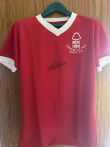 John Robertson Signed Nottingham Forest Shirt for sale on Ebay