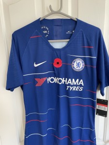 Nike Chelsea Rare Player Issue Poppy Shirt Home Season 18/19 Size Large for sale on Ebay