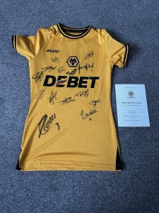 Wolverhampton Wanderers 24/25 Men’s Squad Signed Wolves Pro Home Shirt, Small for sale on Ebay
