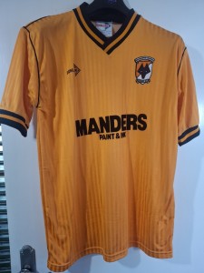 Original 1989/90 Wolverhampton Wanderers Wolves Football Shirt. Large. Scoreline for sale on Ebay