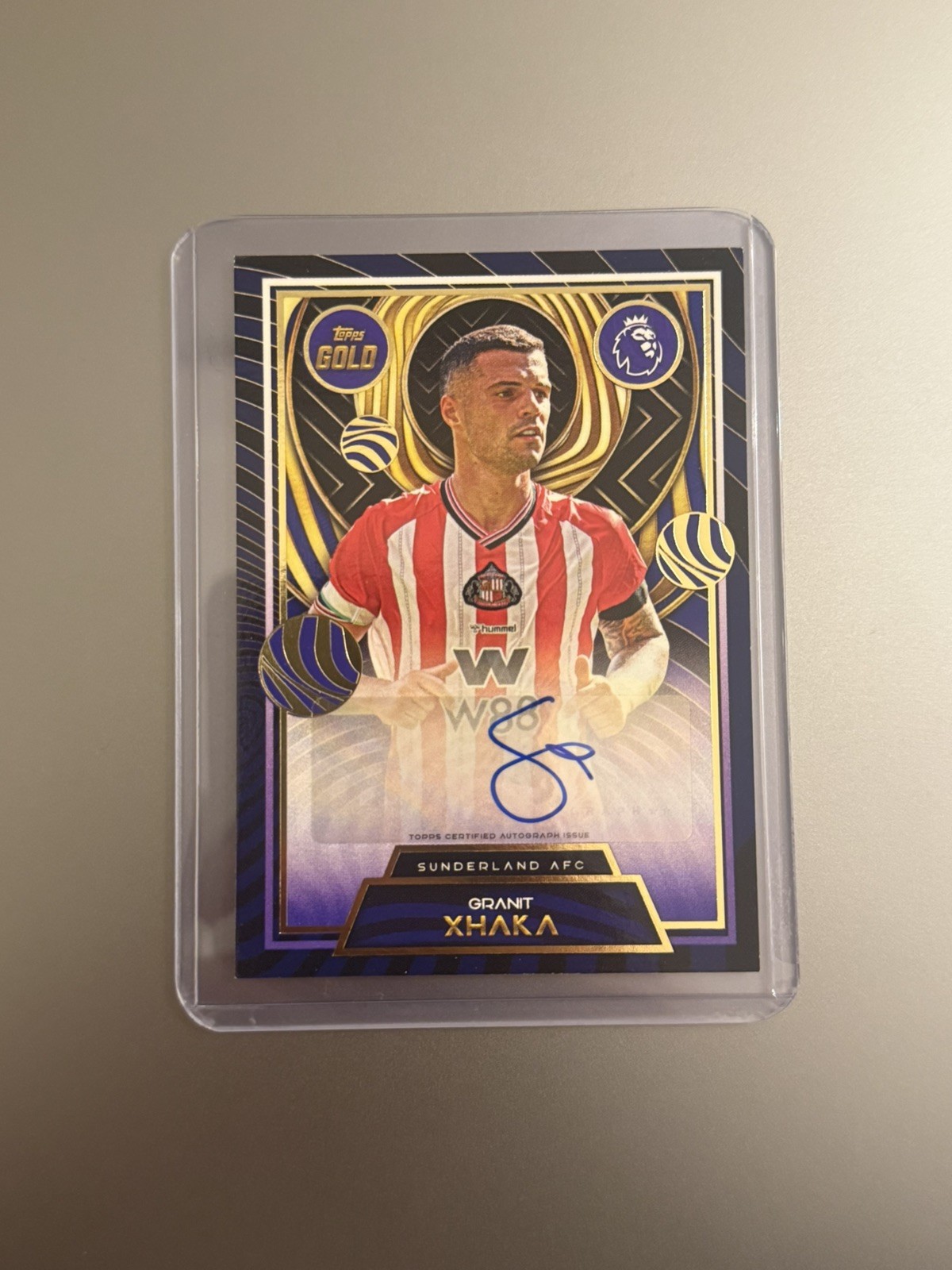 Granit Xhaka – Topps Gold Premier League - Auto - Sunderland for sale on Ebay