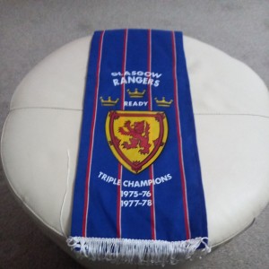 Vintage Glasgow Rangers Fc Scarf for sale on Ebay