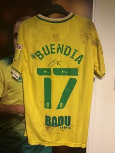 EMI Buendia Norwich City Match Worn Shirt  for sale on Ebay