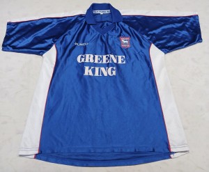 Vintage Ipswich Town 1999/2001 Punch Men's Size L Home Football Shirt Blue  for sale on Ebay