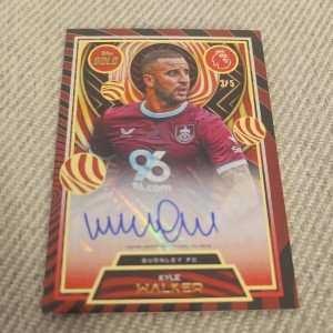 Topps Gold Premier League 2025-26 Kyle Walker Auto 3/5 Burnley FC for sale on Ebay