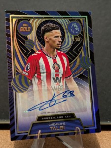 Topps Premier League Gold Chemsdine Talbi Auto  1/99 Sunderland  Bookend Num 01 for sale on Ebay