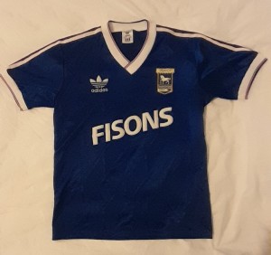 Original rare Ipswich Town 1986 to 1989 home shirt - Fisons - Adidas - Medium for sale on Ebay