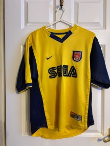 ARSENAL 1999-2001 AWAY  SEGA FOOTBALL SHIRT JERSEY NIKE RARE SIZE M for sale on Ebay