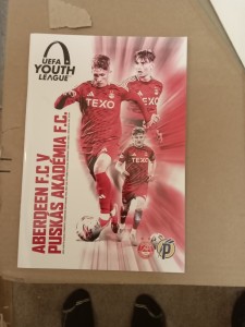Aberdeen  U 19s V Puskas Akademia Fc U 19s for sale on Ebay