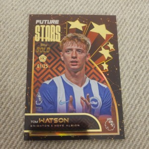 Topps Gold Premier League 2025-26 Tom Watson 1/25 Future Stars Bookend Brighton  for sale on Ebay