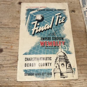 Charlton Athletic v Derby County FA Cup final 1946 Football Programme for sale on Ebay