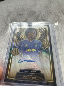 1/1 Topps Gold 2025 Noah Okofor Auto Leeds United Premier League Football Card for sale on Ebay