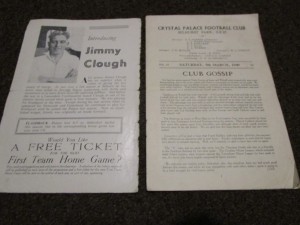 CRYSTAL PALACE  v  ALDERSHOT   1948/9  MARCH 5th for sale on Ebay