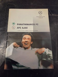 1995/96 Champions League Semi Final--Panathinaikos vs AFC Ajax for sale on Ebay