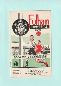 1950-1951 LEAGUE DIVISION 1 : FULHAM v LIVERPOOL ON 23RD SEPTEMBER 1950 for sale on Ebay