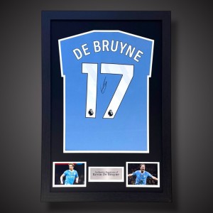 Kevin De Bruyne Manchester City Hand Signed  Framed Shirt With COA  for sale on Ebay