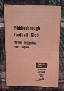 1962/63 Division Two - MIDDLESBROUGH v. BURY for sale on Ebay