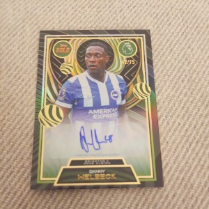 Topps Gold Premier League 2025-26 Danny Welbeck Auto /75 Brighton & Hove Albion  for sale on Ebay
