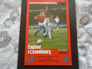 England v Luxembourg UEFA European Championship Group 3 Programme 15/12/82 for sale on Ebay