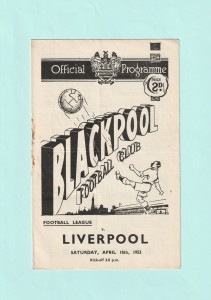 1952-1953 LEAGUE DIVISION 1 : BLACKPOOL v LIVERPOOL ON 18TH APRIL 1953 for sale on Ebay