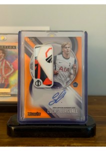Topps Merlin 2025 LUCAS BERGVALL Tottenham Match Ball patch auto /25 for sale on Ebay
