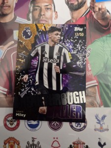 Topps Lewis Miley Newcastle United Rookie Card Breakthrough Baller 12/50 Gold for sale on Ebay