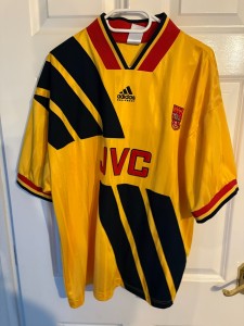 Adidas Arsenal 1993/94 away JVC reissued football shirt size L for sale on Ebay