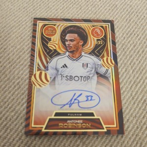 Topps Gold Premier League 2025-26 Antonee Robinson Auto /25 Fulham FC  for sale on Ebay
